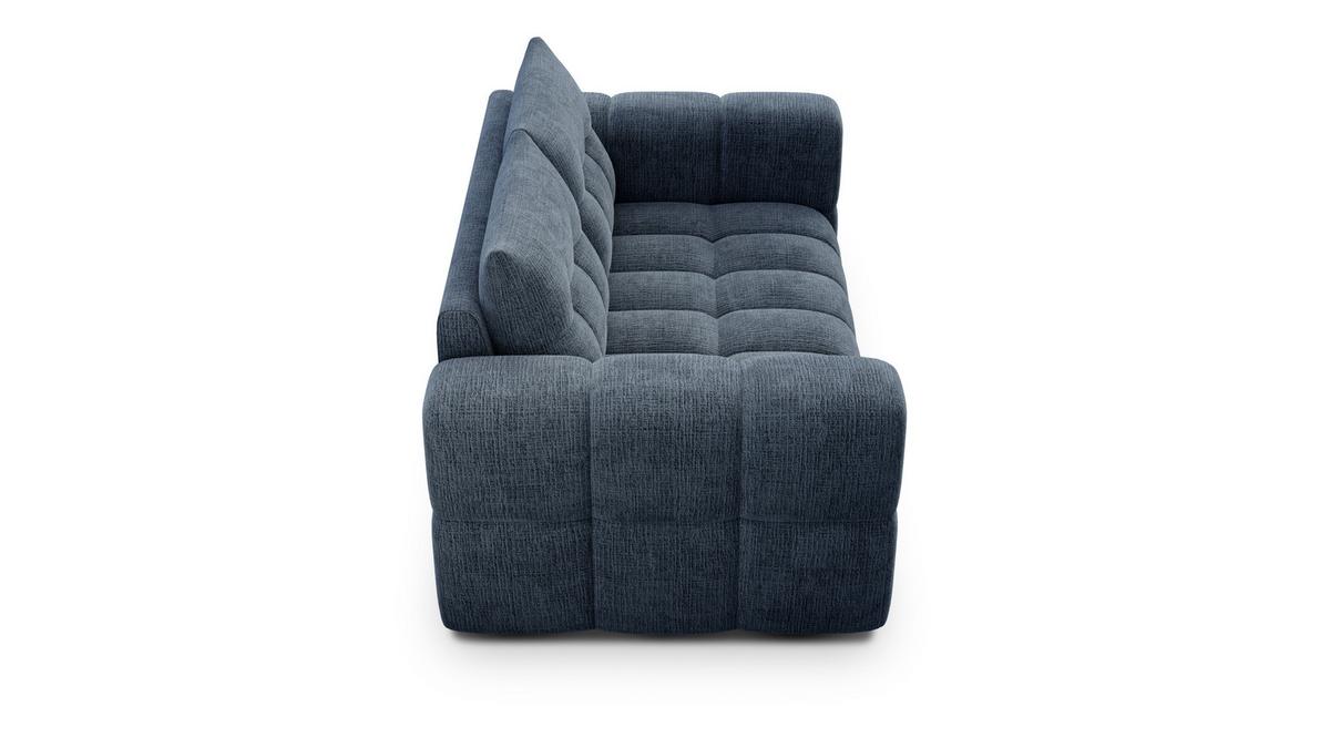 SOFA CLOUDI 2-Sitzer, marineblau - Blau/Schwarz, Holz/Textil (181/89/104cm) - Wozimo
