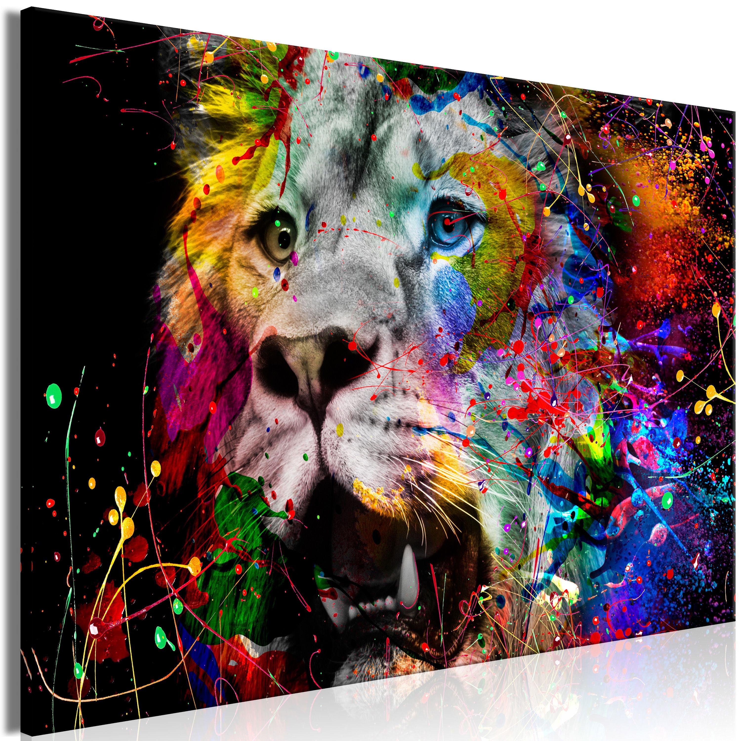 KUNSTDRUCK Bunt 90/60 cm - Multicolor, Textil (90/60cm) - KUNSTLOFT