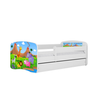 KINDERBETT Safari mit Schublade 160/80 90/61/164 - Weiß, Holzwerkstoff (80/160cm) - RAUMHIRSCH FURNITURE