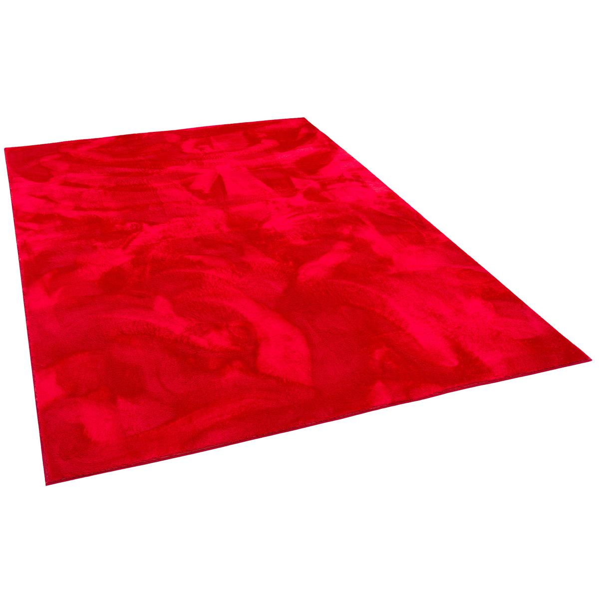FELLTEPPICH SUPER SOFT PEARL - Rot, Textil (120/170cm) - Pergamon