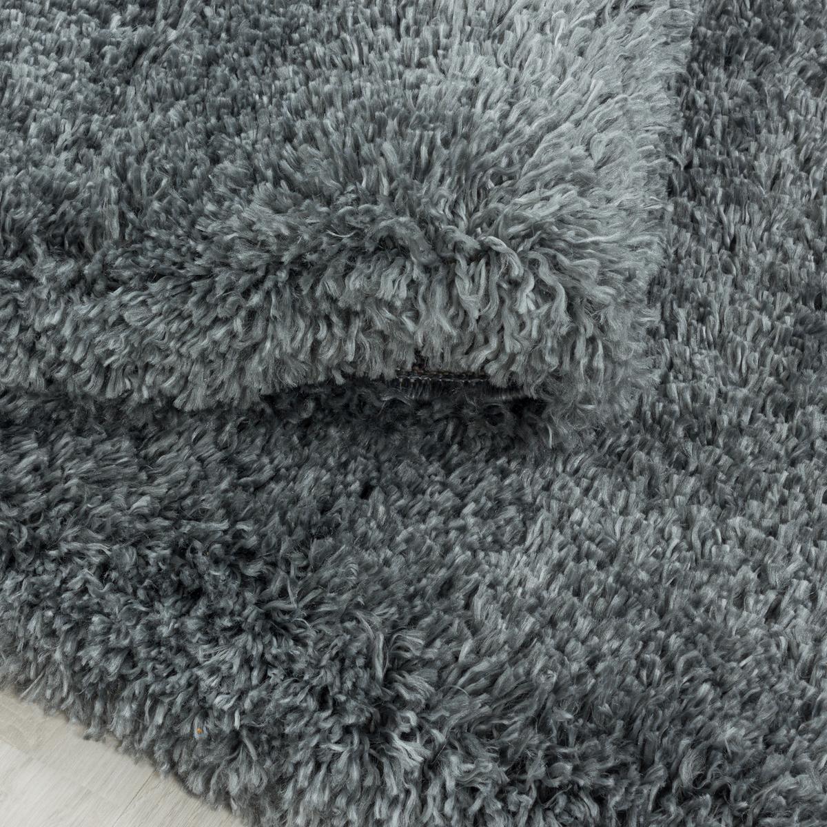HOCHFLORTEPPICH SALZACH, einfarbig, aus Polypropylen, Hellgrau, 120 x 170 cm - Grau, Textil (170/120cm) - KADIMA DESIGN