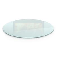 GLASBODENPLATTE für Kaminofen Ø60 cm – Milchglas Optik - Transparent, Glas (60/70/0.4cm) - TULUP