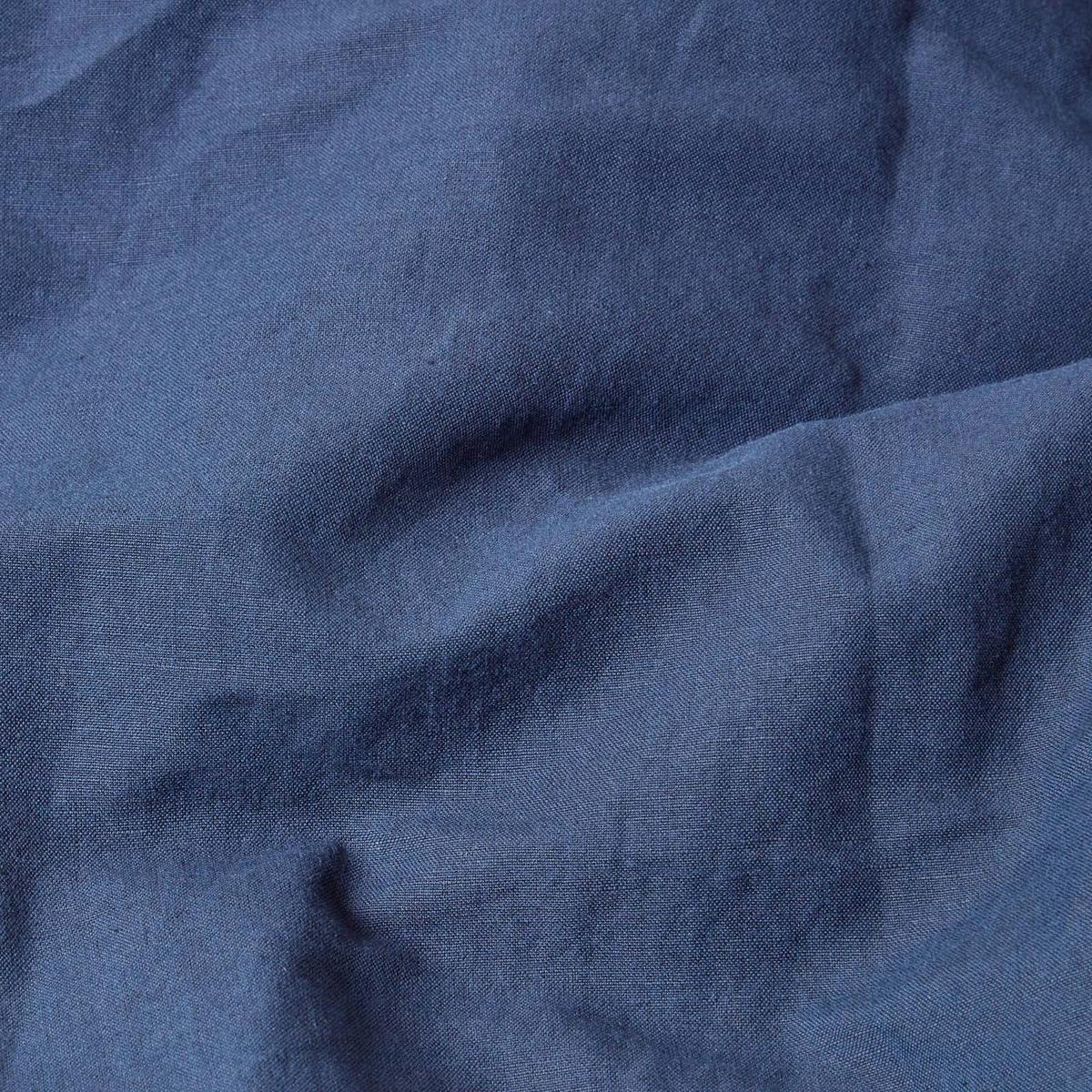 KISSENBEZUG Leinen für V-Form-Kissen - Dunkelblau, Textil (38/76cm) - Homescapes