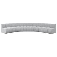 WOHNLANDSCHAFT modulares Sofa Montra-U1 - 490x174x70 cm Grau - Grau, Holzwerkstoff/Textil (490/70/174cm) - ALTDECOR
