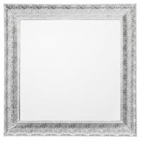 WANDSPIEGEL silber quadratisch 65/65 cm Cavan - Silberfarben, Metall (65/65/4cm) - Beliani