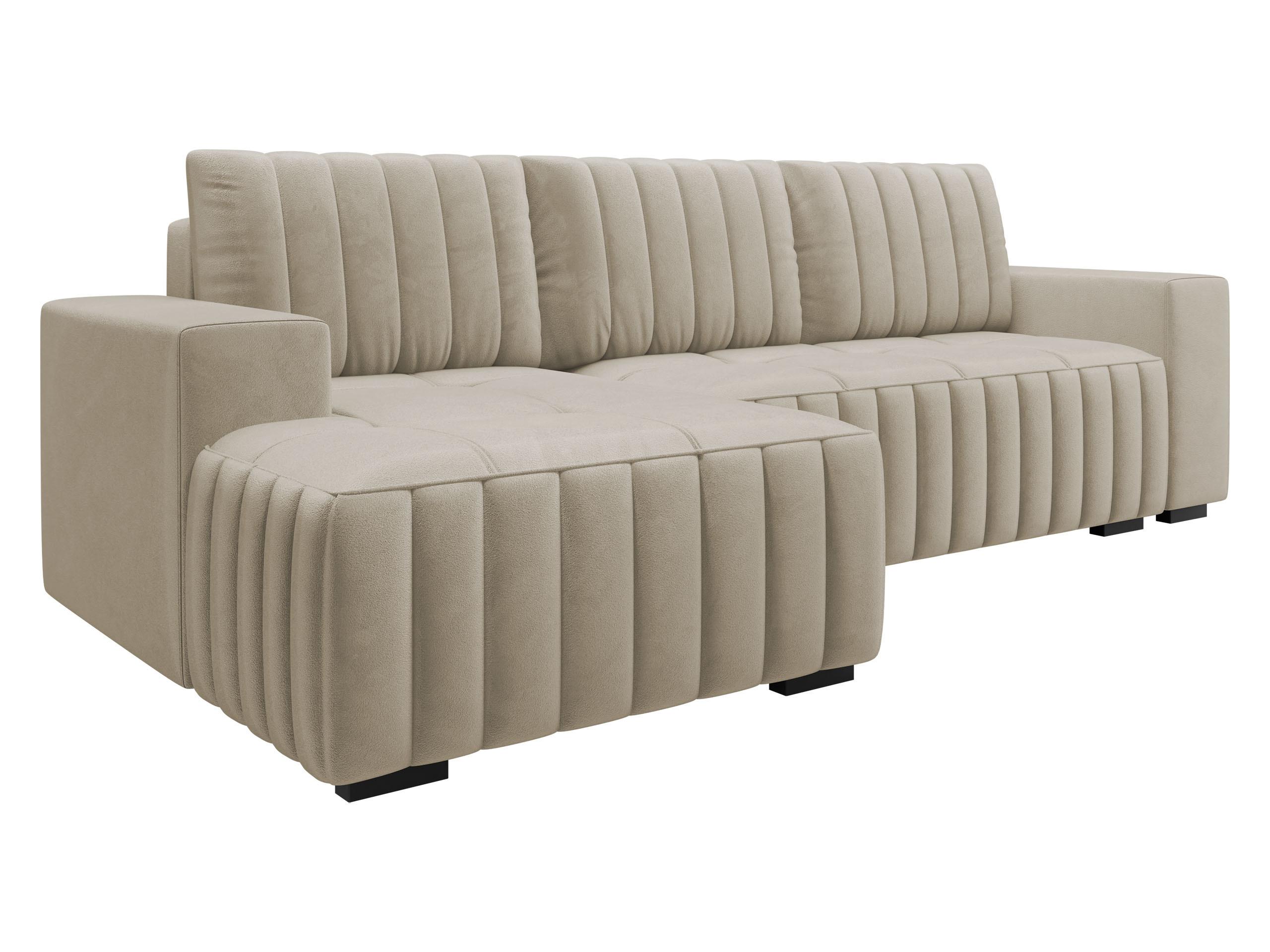 ECKSOFA Hugo, Seite: Links - Beige/Dunkelbraun, Holz/Textil (240/140cm)