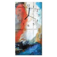 WANDUHR aus Glas 30x60 cm - Chaos - Multicolor, Glas (30/60/0.4cm) - TULUP