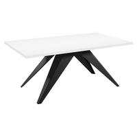 TISCH Vento 100 Ausziehbarer - Schwarz/Weiß, Holzwerkstoff/Metall (80/140/76cm) - MIRJAN24