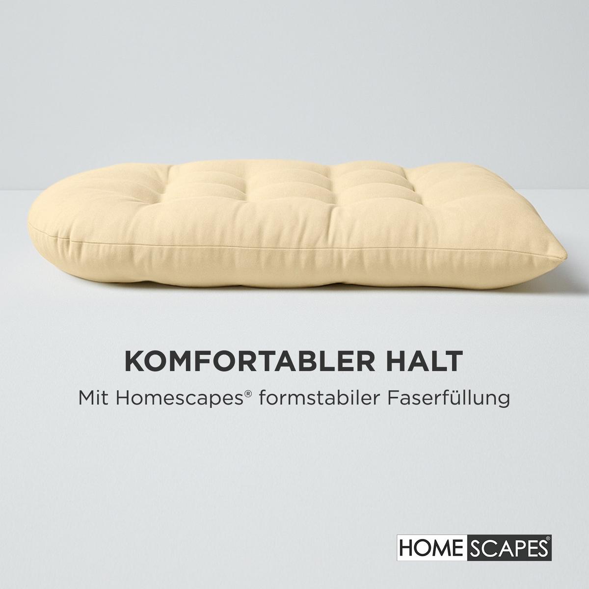 HÄNGESESSEL-KISSEN creme – halbrund, 80/120 cm - Creme, Textil (80/12/120cm) - Homescapes