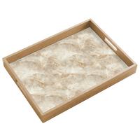 TABLETT Hellbeige - Onyx - Dezent 50x35 cm - Beige, Holz (50/5/5cm) - OnlyWow