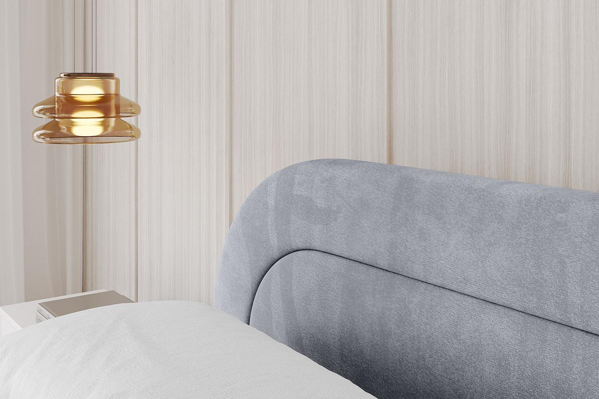 POLSTERBETT mit Bettkasten und Lattenrost, Bett mit Matratze H3/H4 - LERIS-v1 180x200 Grau - Grau, Holzwerkstoff/Textil (180/200cm) - ALTDECOR