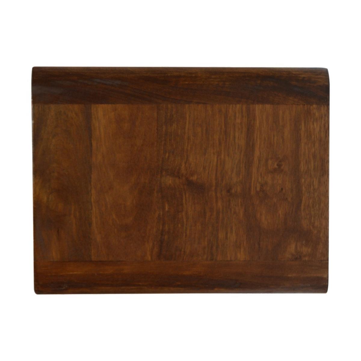NACHTTISCH Wandmontiert, 2 Schubladen, Braun - Messingfarben/Braun, Holz/Metall (45/25/32cm) - Artisan Furniture