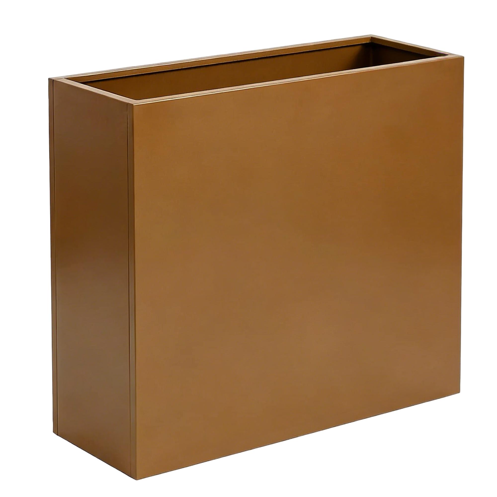PFLANZKÜBEL Vaargel - Braun, Metall (90/82/30cm) - casa.pro