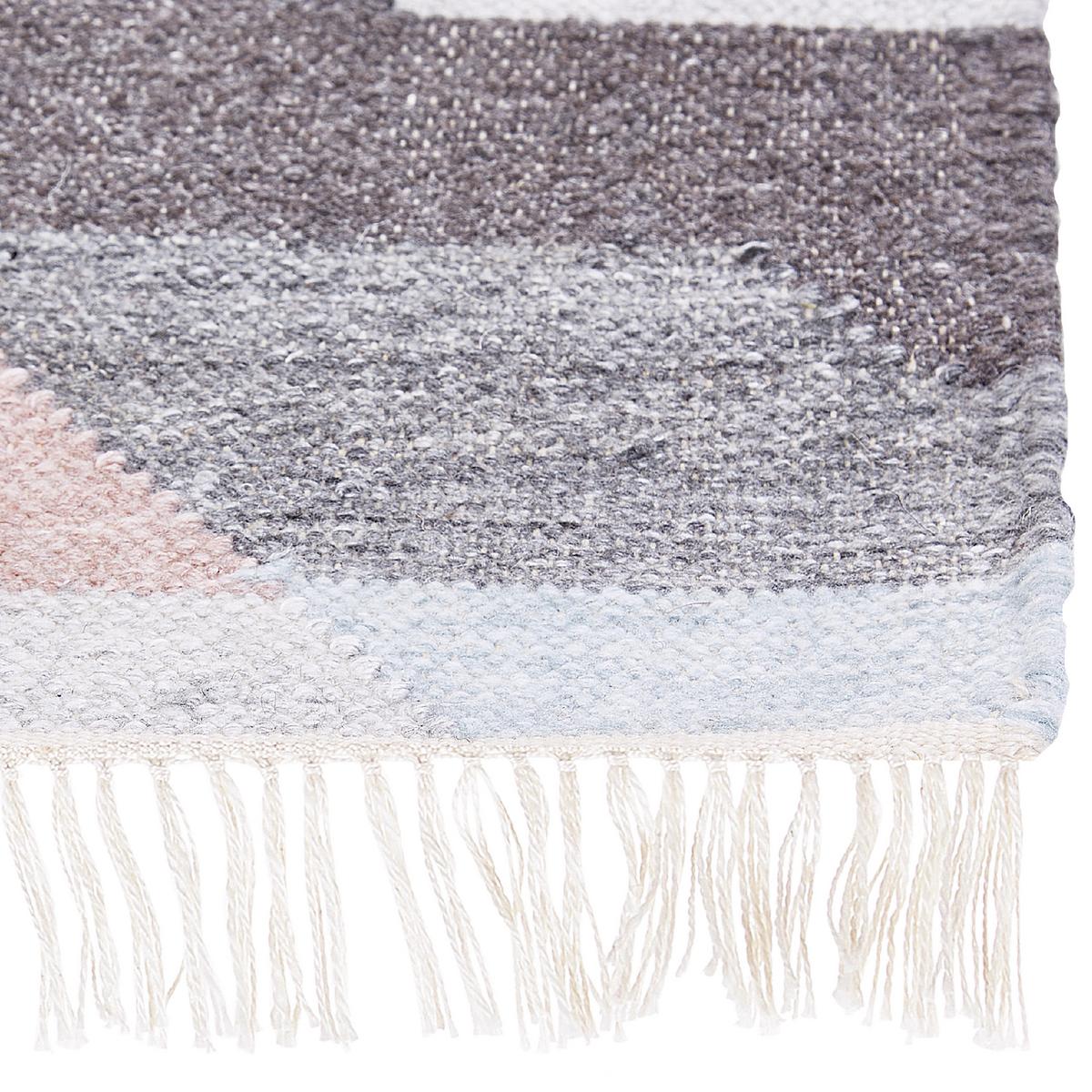 TEPPICH geflochten Nakkas 230/160 cm - Multicolor, Naturmaterialien (160/230cm) - Beliani