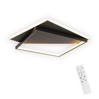 LED-DECKENLEUCHTE Alexander 48/48/6 cm - Schwarz, Metall (48/48/6cm) - Nettlife