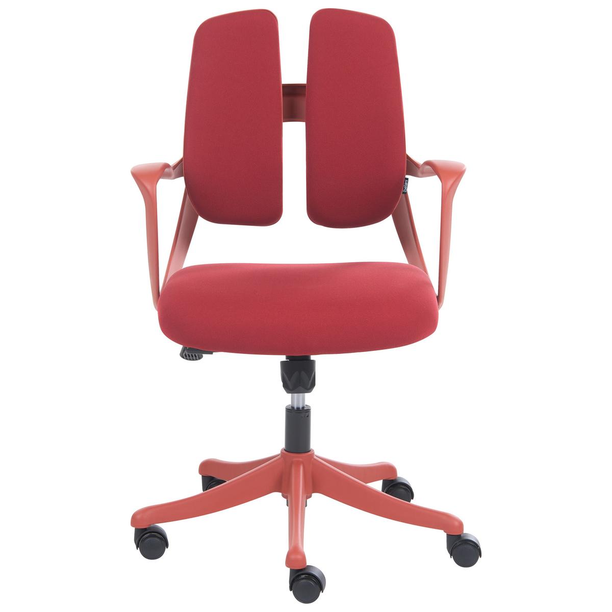 BÜROSTUHL Rot Orivo - Rot, Textil (63/94/70cm) - Beliani