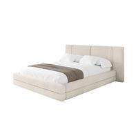POLSTERBETT mit Bettkasten und Lattenrost, Bett mit Matratze H3/H4 - TEVO 140x200 Beige - Ecru, Holzwerkstoff/Textil (140/200cm) - ALTDECOR