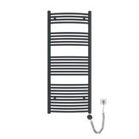 HEIZKÖRPER Elektrisch gebogen 140/60/5,6 cm - Anthrazit, Metall (60/140/5.6cm) - EMKE