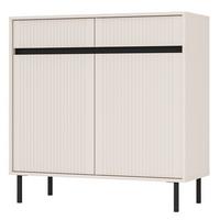 SIDEBOARD Osaka Sandbeige 100 cm - Beige/Schwarz, Holzwerkstoff/Metall (100.2/100/40cm) - Selsey