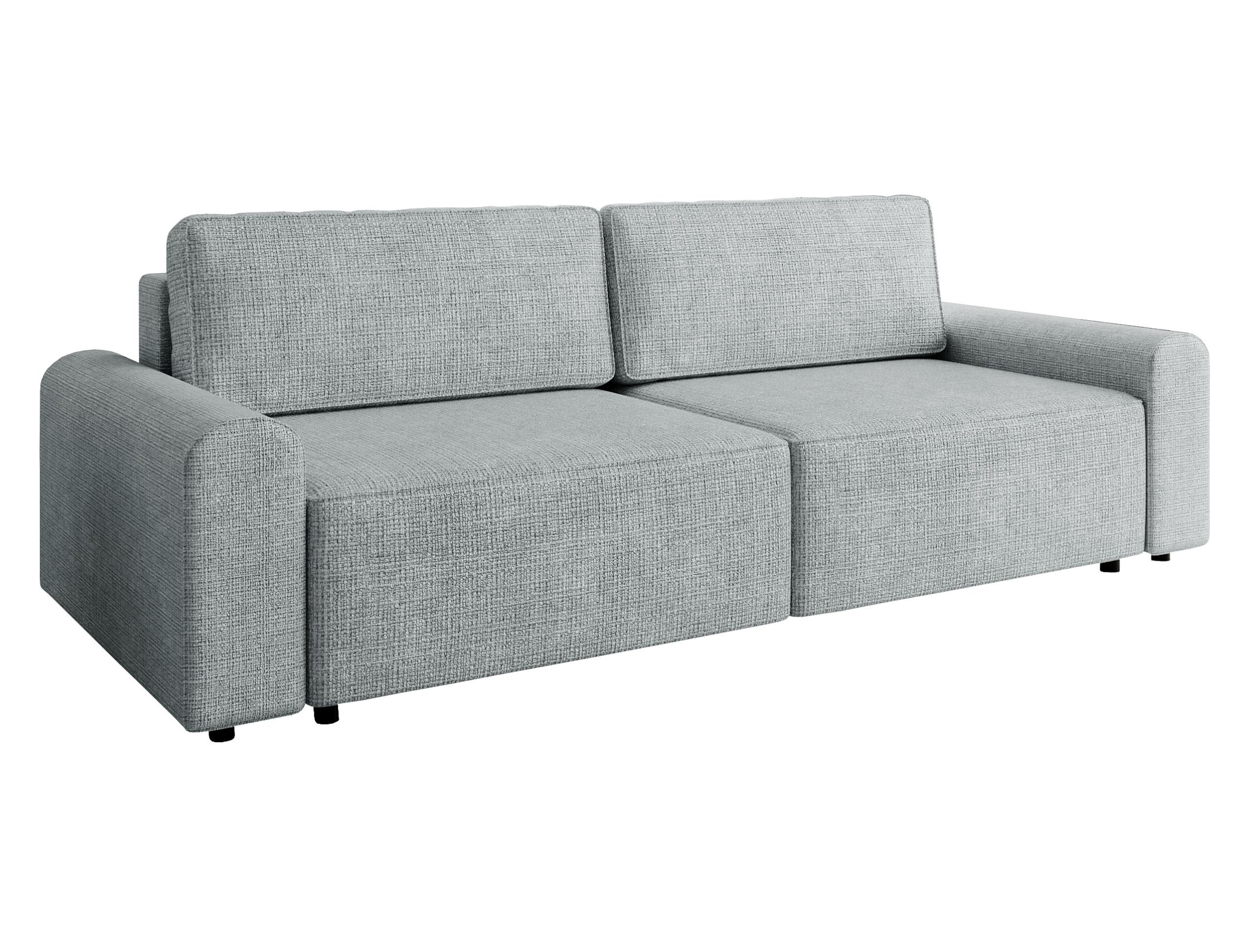 SCHLAFSOFA Bella - Hellgrau/Schwarz, Holz/Kunststoff (240/85/95cm) - MIRJAN24