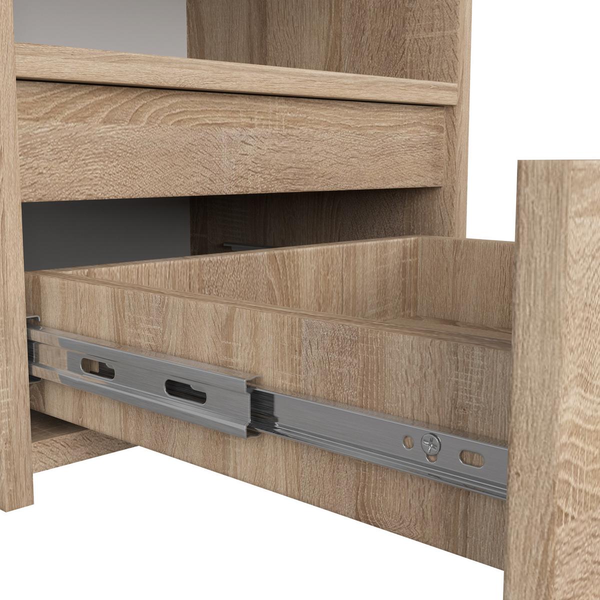 NACHTTISCH Eiche Sonoma 40/40/35 - Sonoma Eiche, Holzwerkstoff (40/40/35cm) - RAUMHIRSCH FURNITURE