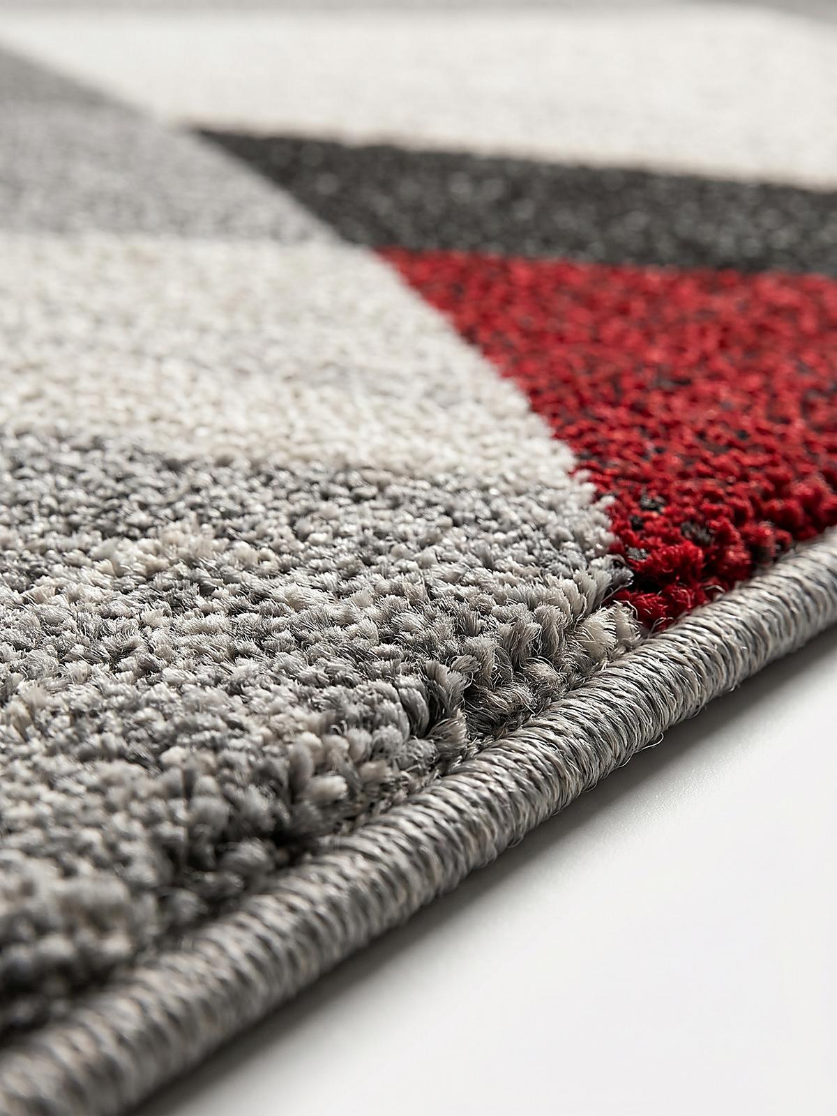TEPPICH Niederflor Abstrakt THUR Polypropylen Grau 80 x 140 cm - Grau, Textil (80/140cm) - KADIMA DESIGN