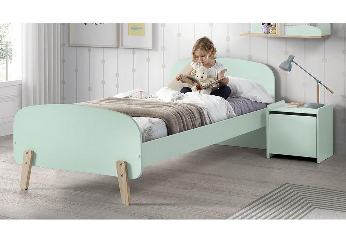 KINDERZIMMER Set Karilynn 1 Massivholz+MDF rosa - Grün, Holz (110/73/210cm) - 58aufmkessel