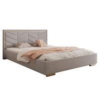 POLSTERBETT AURORA 120x200 mit Bettkasten Boston Light Grey - Grau, Textil (120/200cm) - Lookway