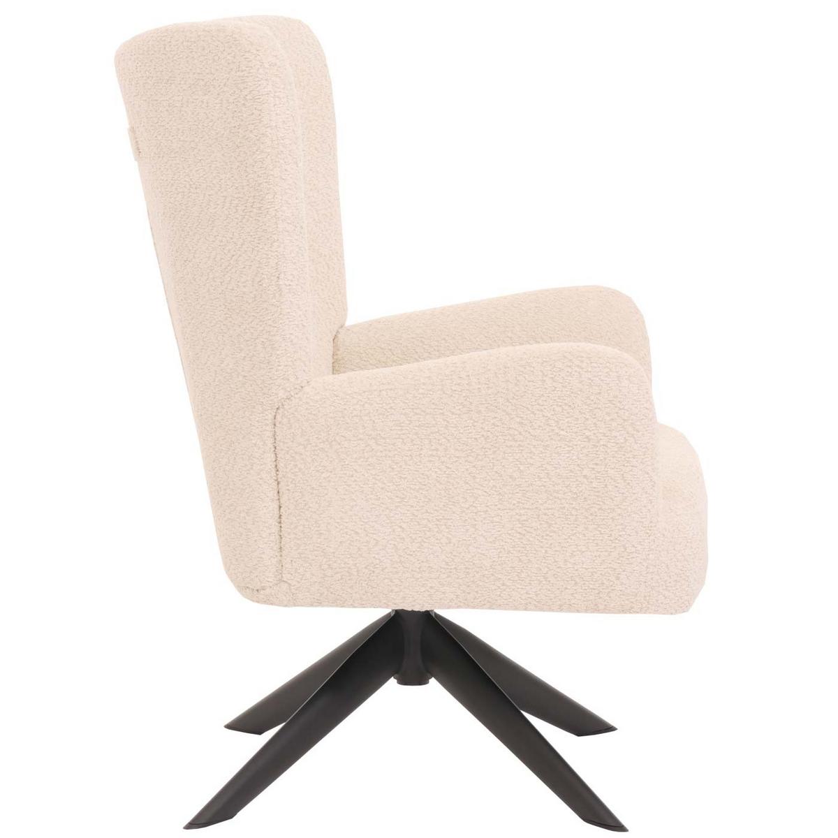 LOUNGE-SESSEL Creme - Creme, Textil (75/99/74cm) - MCW