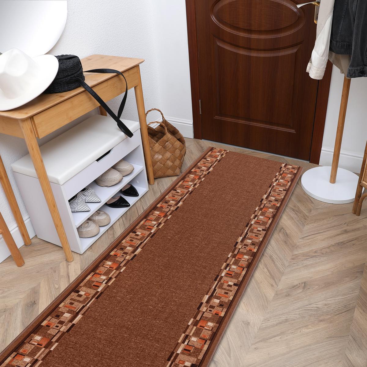 LÄUFER Antirutsch BOMBAY 100/200 cm - Braun, Textil (100/200cm) - rugsX