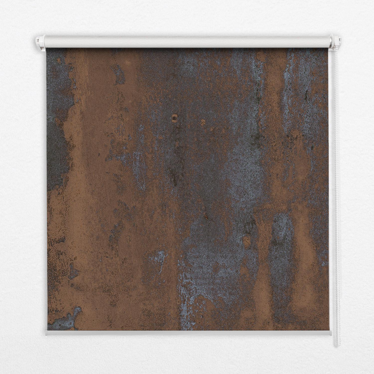 INNENROLLO - Fensterrollo - Rollo - 150x140 cm - Rostiges Blech - Braun, Kunststoff (150/140/0.5cm) - TULUP