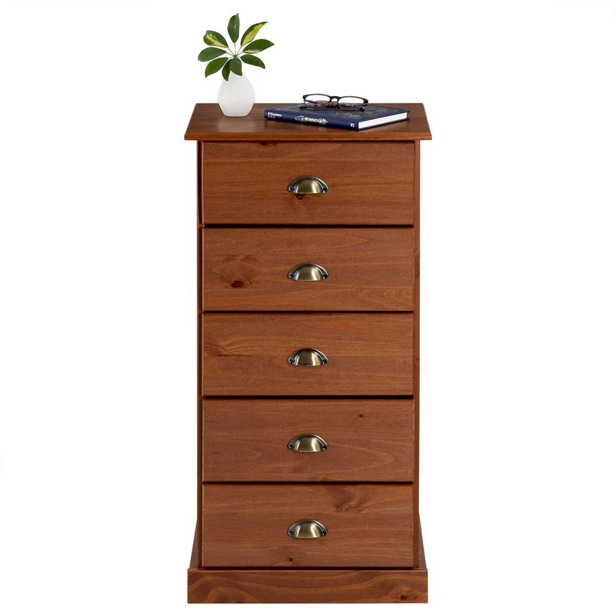 KOMMODE PARIS Kastanie - Kastanienfarben, Holz (48/95/39cm) - IDIMEX