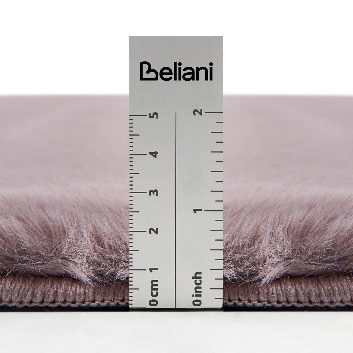 TEPPICH Hellviolett 160 cm Vantira - Violett, Kunststoff (160/160cm) - Beliani