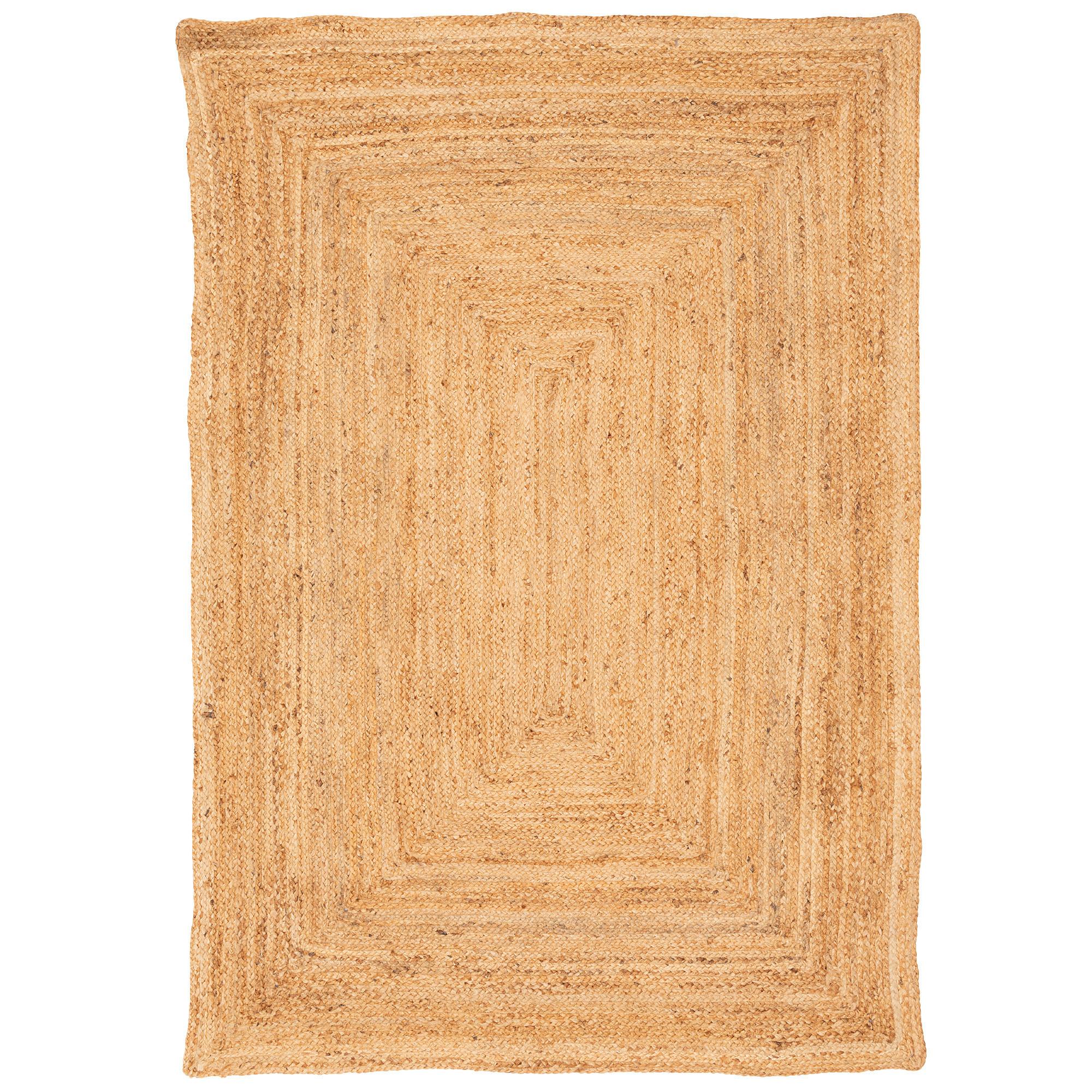 NATURFASER HANDGEFERTIGT JUTE TEPPICH NELE - Naturfarben, Textil (190/290cm) - Pergamon