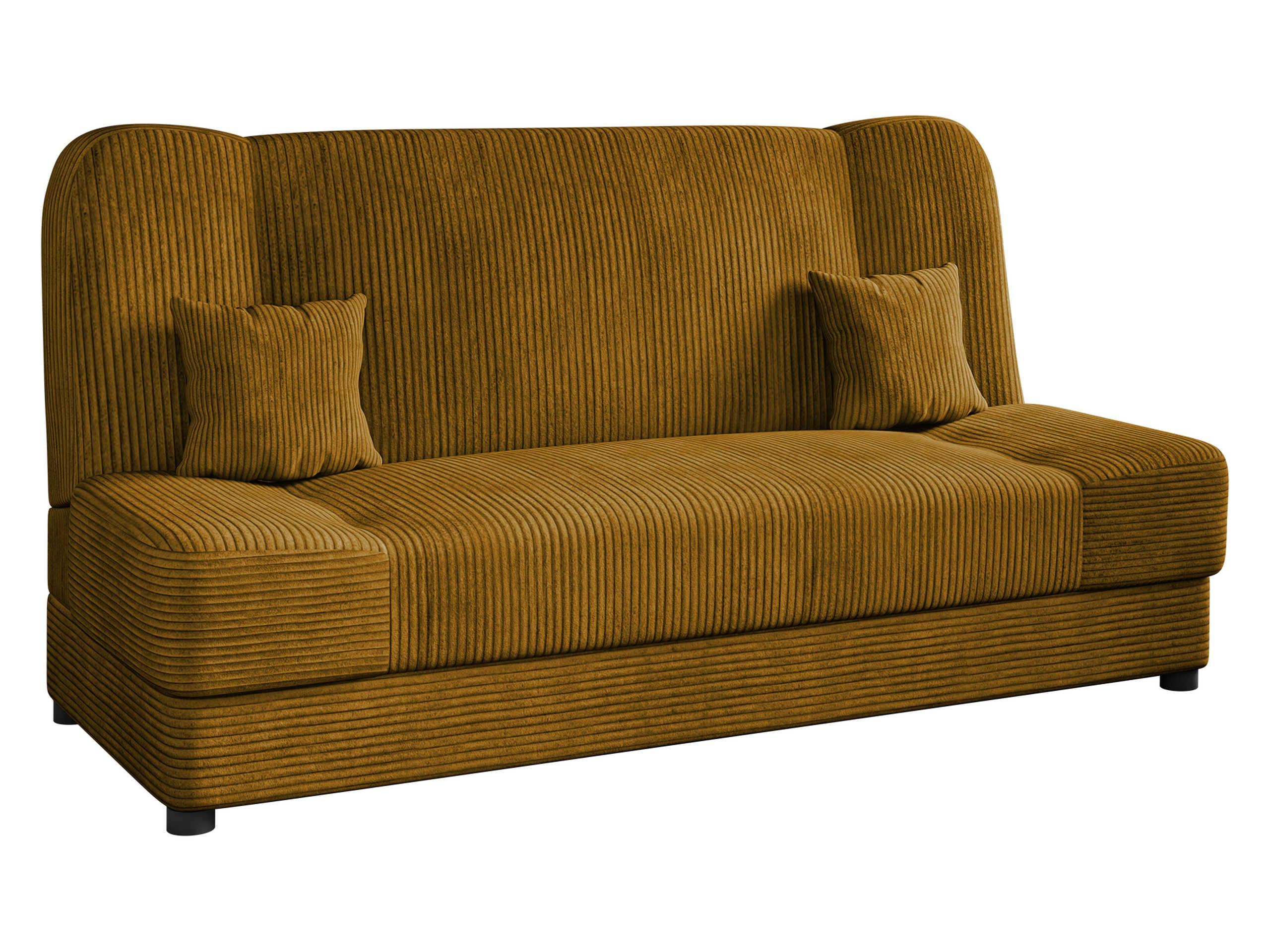 SCHLAFSOFA Jonas Cord - Bronzefarben, Holz/Textil (195/86/87cm) - MIRJAN24