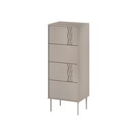 KOMMODE Tresse 4S - Beige, Holzwerkstoff/Metall (50/125/40cm) - MIRJAN24