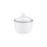 ZUCKERDOSE Compact Blaurand weiß-blau 250 ml - Blau/Weiß, Keramik (9.8/9.6cm) - Seltmann Weiden
