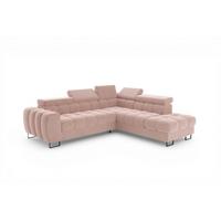 ECKSOFA Bastien Max Mit Schlaffunktion - Rosa, Holzwerkstoff/Textil (260/225cm) - Fun Möbel