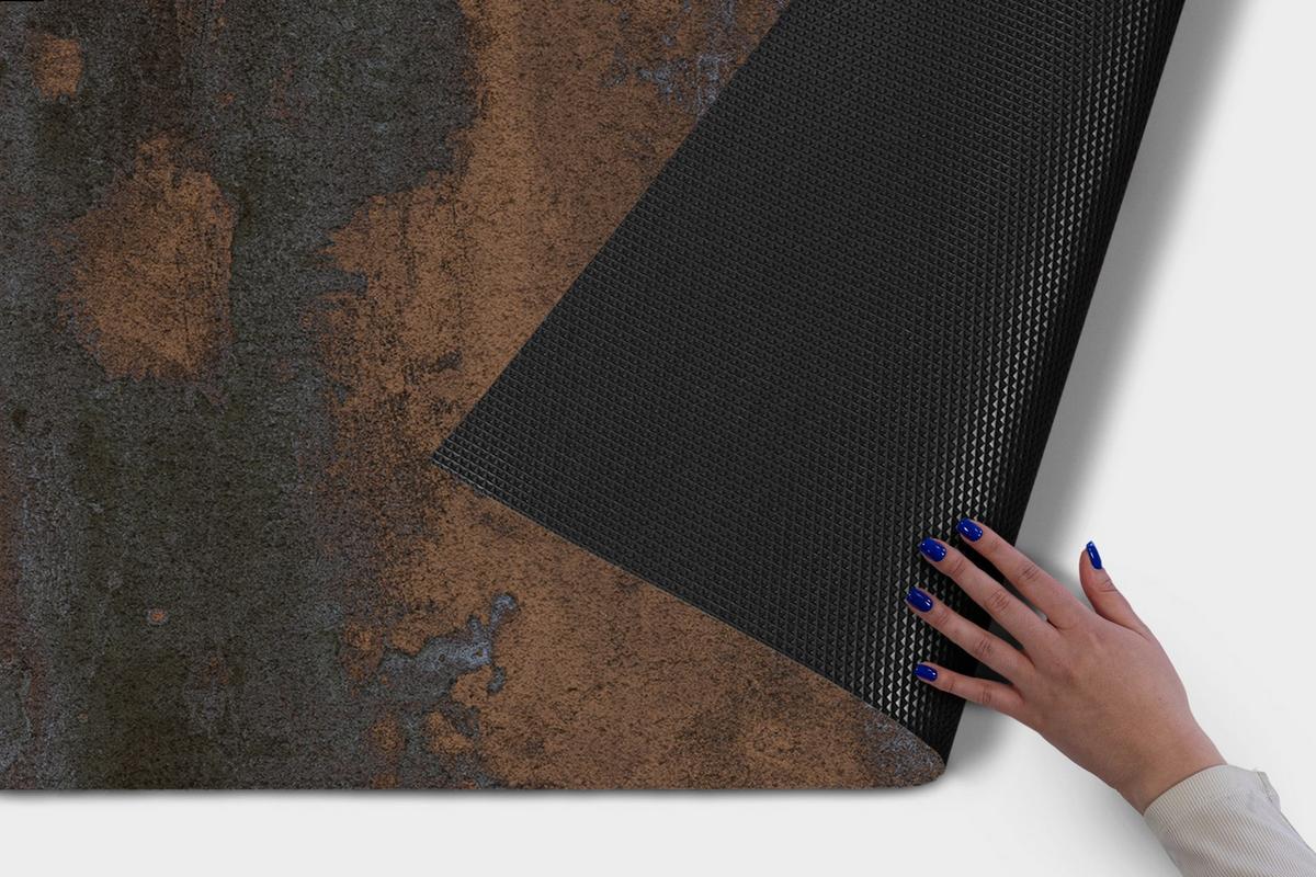 FUSSMATTE 150 x 100 cm Korrosion - Braun, Textil (150/100cm) - TULUP