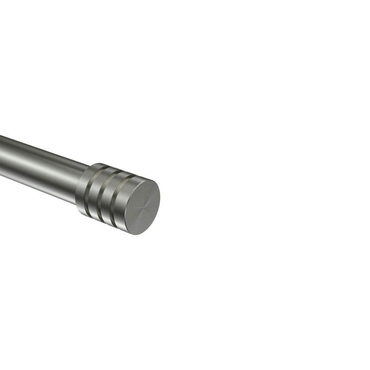 ENDSTÜCKE FÜR GARDINENSTANGEN 20 mm Ø, Fario Edelstahl, Packung 2 Stück - Edelstahlfarben, Metall (2.5/2.5/2.5cm) - INTERDECO