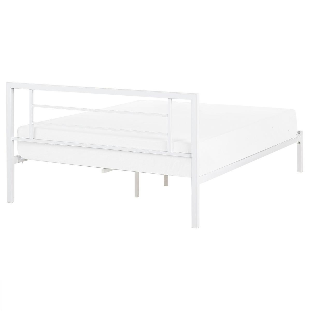 METALLBETT 160/200cm Weiß Cusset - Weiß, Metall (160/200cm) - Beliani