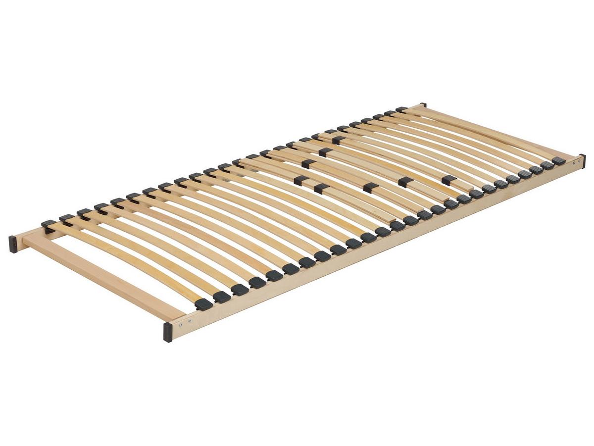 LATTENROST 80x200 cm Heller Holzfarbton Vouziers - Hellbraun, Holz (80/200cm) - Beliani
