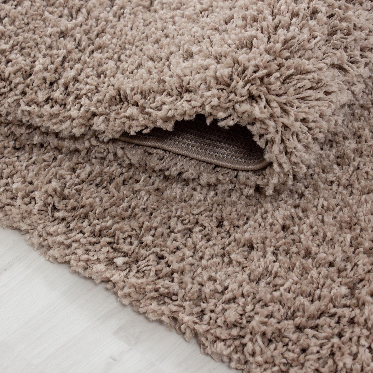 HOCHFLORTEPPICH RHEIN, einfarbig, Beige, 140 x 200 cm - Beige, Textil (200/140cm) - KADIMA DESIGN