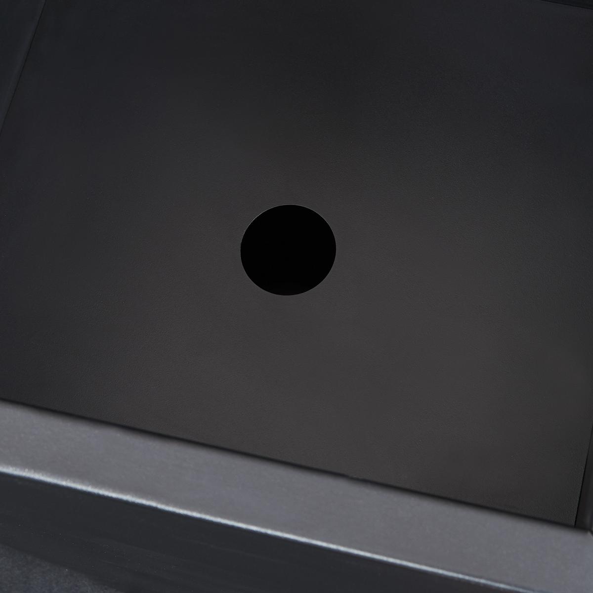 PFLANZKÜBEL Vaargel - Schwarz, Metall (38.5/76/38.5cm) - casa.pro