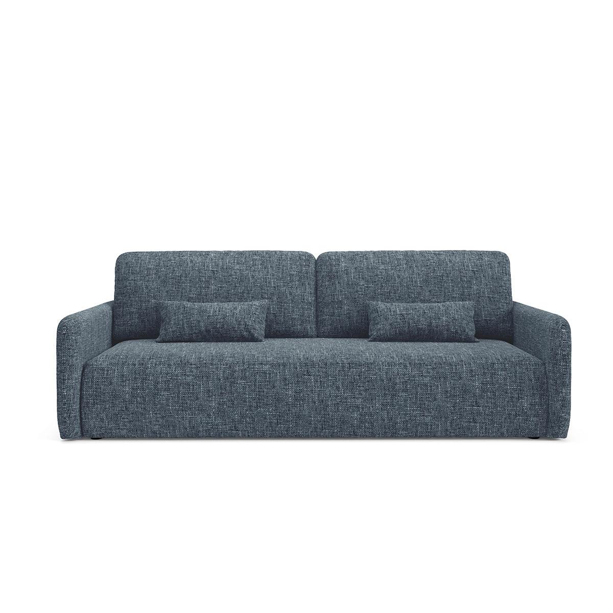 SOFA Lazarus 3 Sitzplätze Blau - Blau, Holz (217/86/102cm) - Petits-meubles