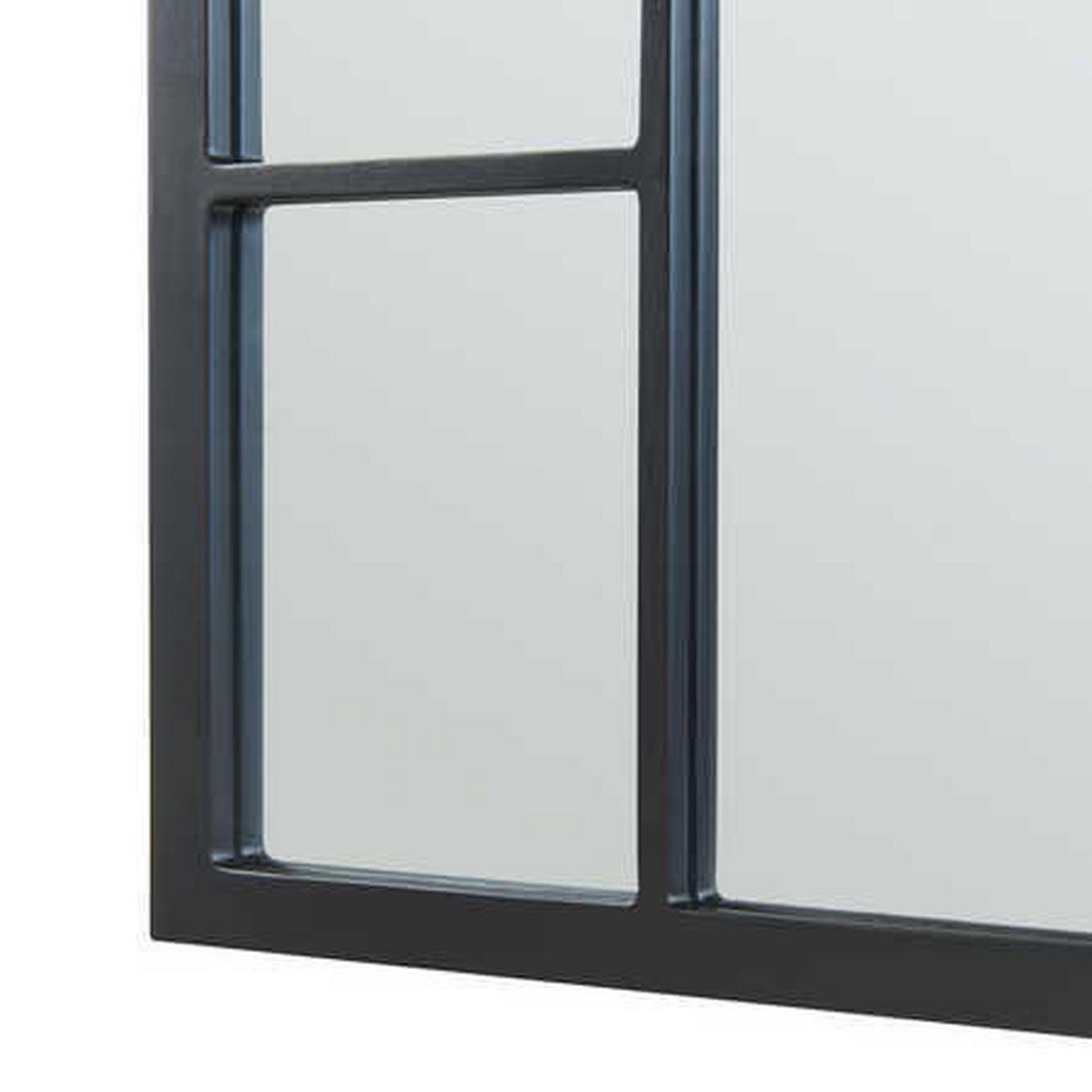 WANDSPIEGEL Enonkoski - Schwarz, Glas/Holzwerkstoff (60/2/90cm) - [en.casa]