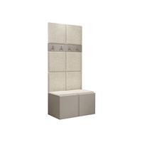GARDEROBEN-SET Orion IV - Kaschmir/Creme, Holzwerkstoff/Kunststoff (84/186/46cm) - MIRJAN24