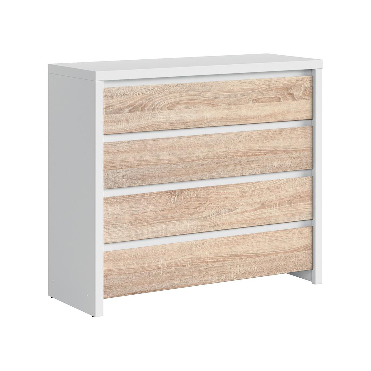 KOMMODE Soren Holz und Weiß - Weiß, Holzwerkstoff (105/92/40cm) - Petits-meubles
