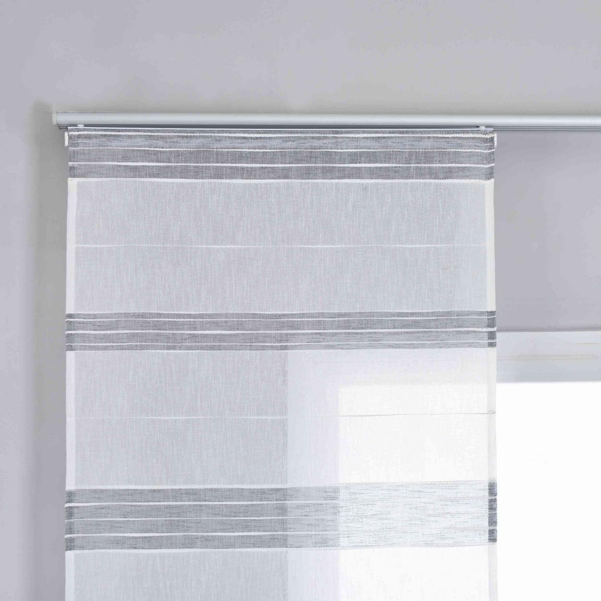SCHIEBEVORHANG 2ER SET »Frankfurt« HxB 245x60 cm Grau - Grau, Textil (60/245cm) - Gardinenbox