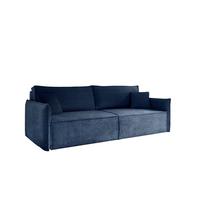 SCHLAFSOFA Lagos - Blau, Holzwerkstoff/Textil (221/70/105cm) - Fun Möbel